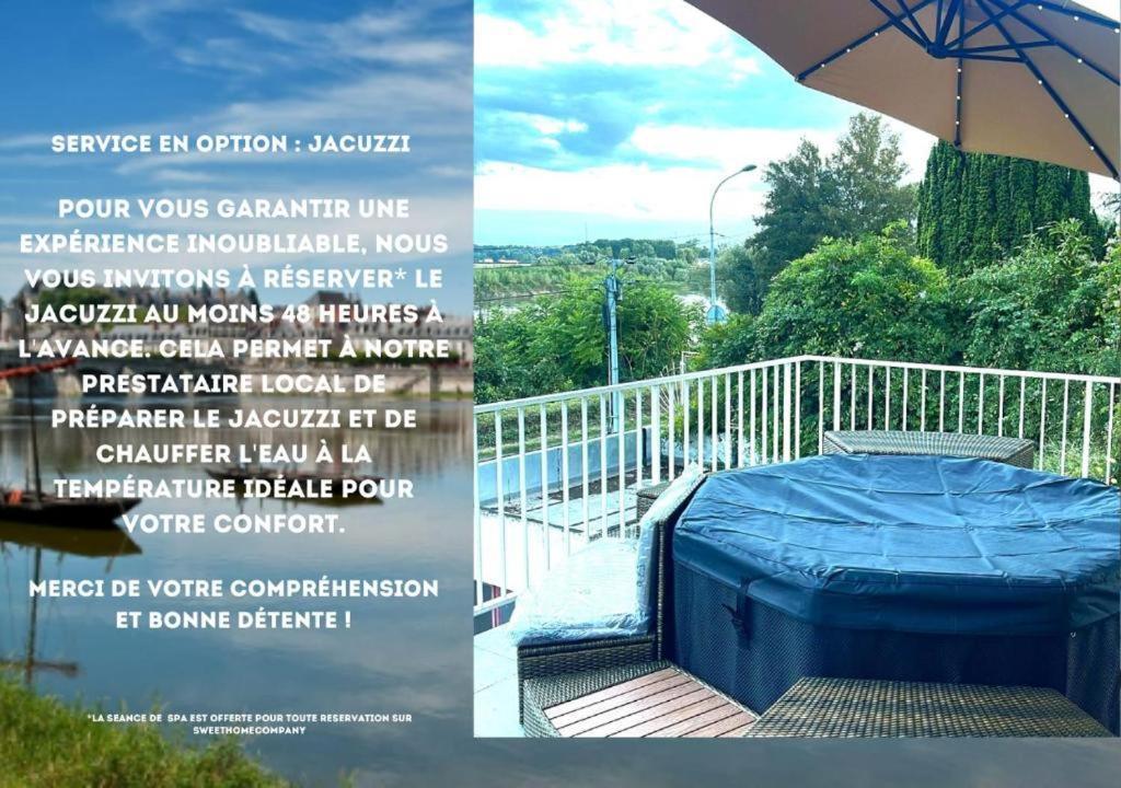 Appart 10Personnes Terrasse Vue Loire, Parkings Voitures Velos,10Min Centre Blois,40Min Zoo Beauval