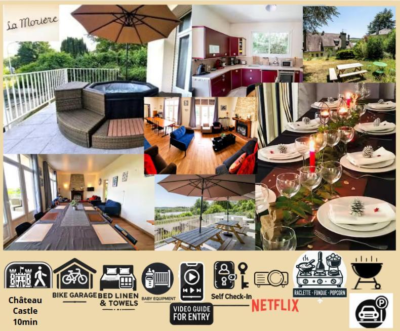 Apartment Appart 10Personnes Terrasse Vue Loire, Parkings Voitures Velos,10Min Centre Blois,40Min Zoo Beauval